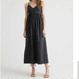 Quince Maxi Dress - Women's XS Black Organic Cotton